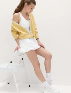 Strappy Back Bubble Hem Tennis Dress