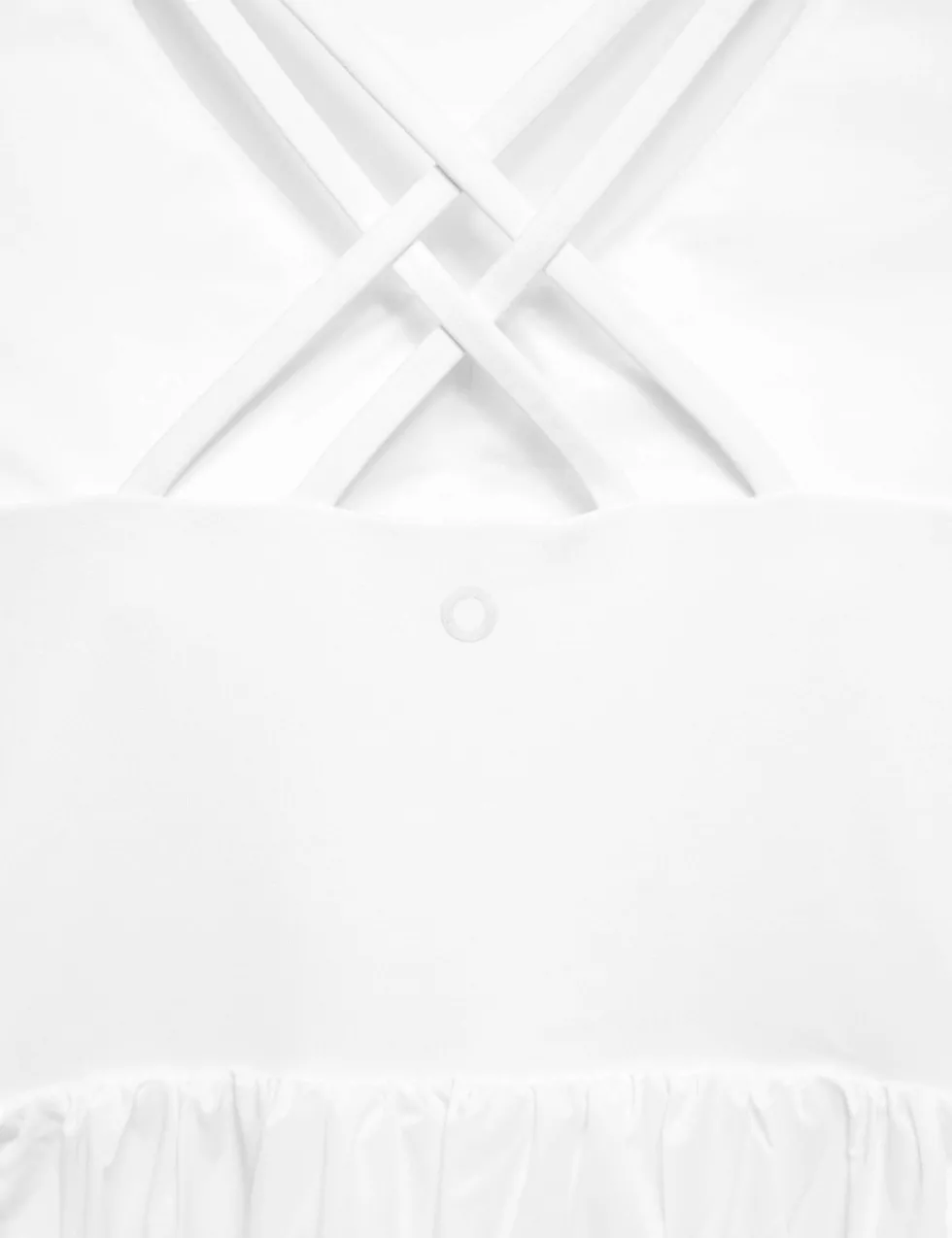 Strappy Back Bubble Hem Tennis Dress