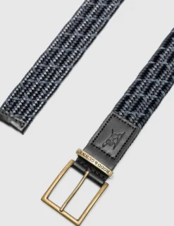 Stratford Leather Stretch Woven Belt