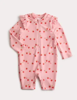 Strawberry All In One Swimsuit (0-3 Yrs)