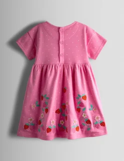 Strawberry Applique Bow Dress (6 Mths-7 Yrs)