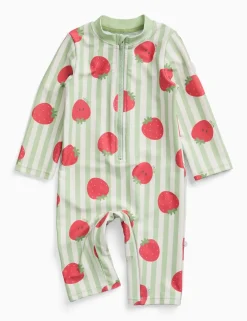 Strawberry Print Swim All In One (0-24 Mths)