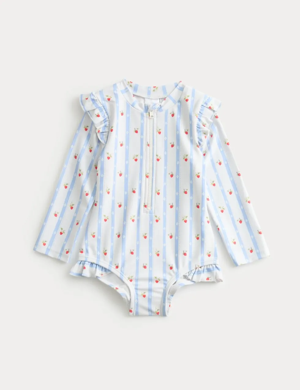 Strawberry Stripe Swimsuit (0-3 Yrs)