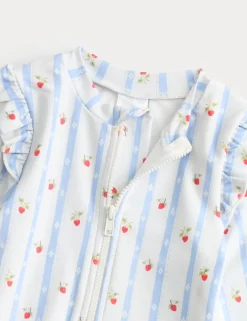 Strawberry Stripe Swimsuit (0-3 Yrs)