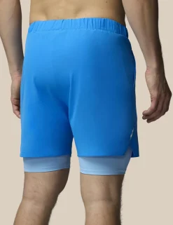 Stretch Two Layer Zip Pocket Sports Shorts