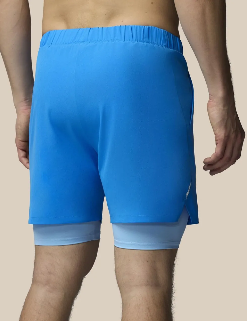 Stretch Two Layer Zip Pocket Sports Shorts