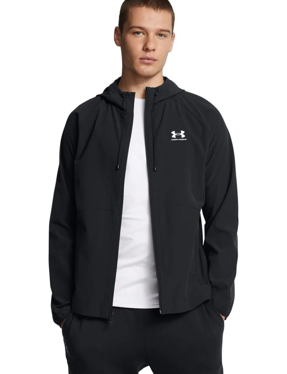 Stretch Woven Windbreaker Sports Jacket