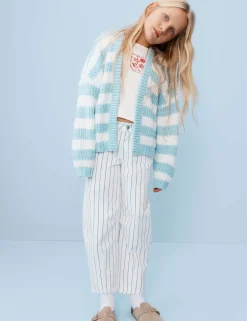 Striped Denim Barrel Jeans (6-16 Yrs)