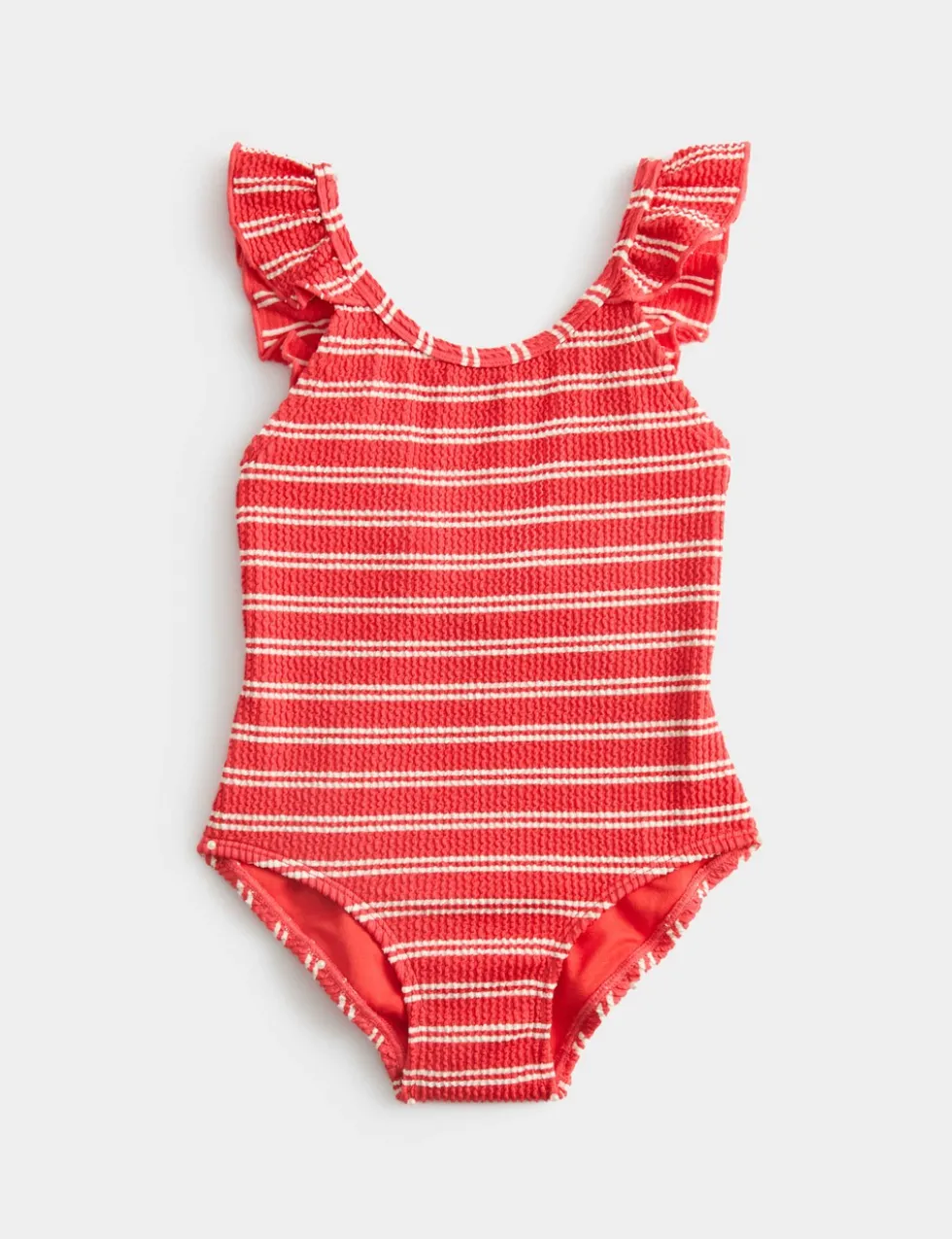 Striped Frill Swimsuit (2-8 Yrs)