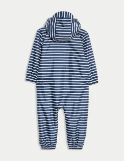 Striped Hooded Fisherman Puddlesuit (0-3 Yrs)