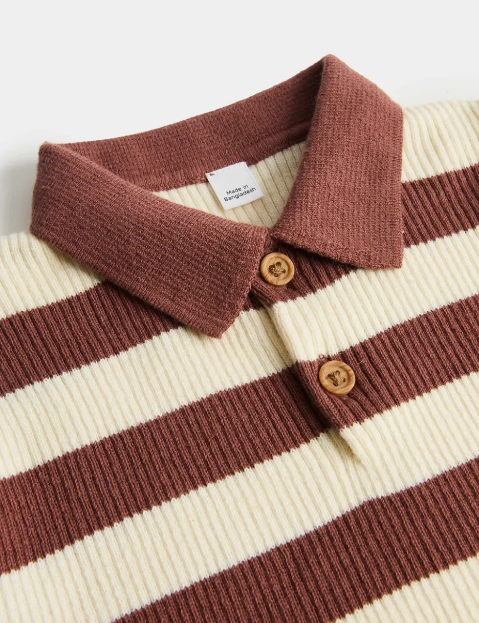 Striped Knit Top & Shorts Outfit (0-5 Yrs)