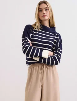 Striped Roll Neck Jumper