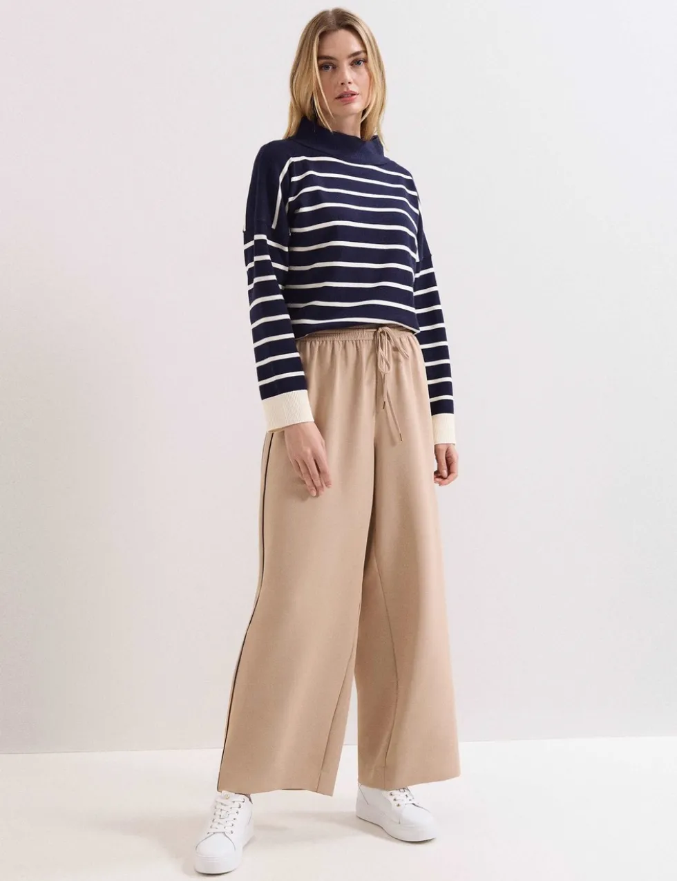 Striped Roll Neck Jumper