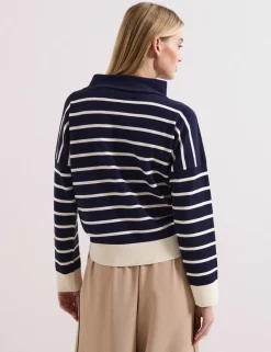 Striped Roll Neck Jumper