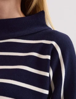 Striped Roll Neck Jumper