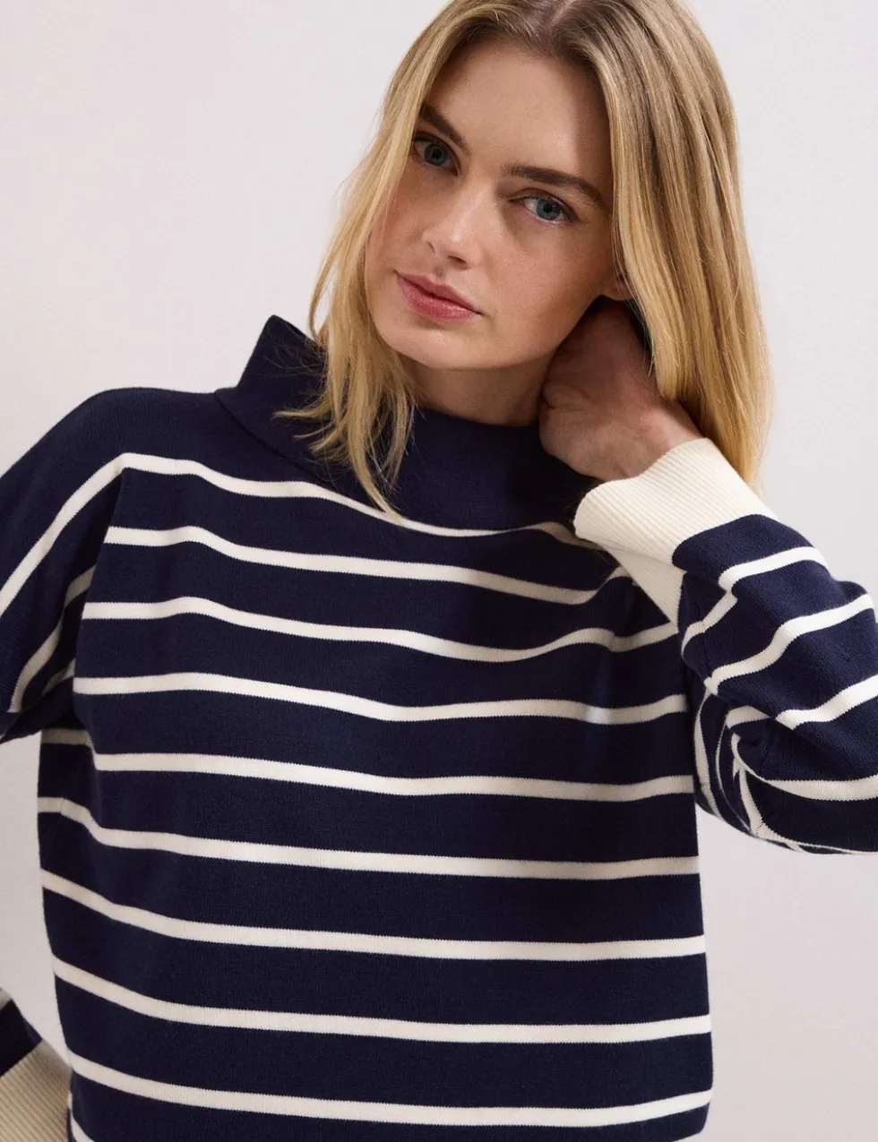 Striped Roll Neck Jumper
