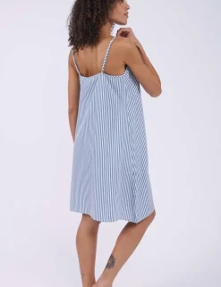 Striped Strappy Short Nightdress