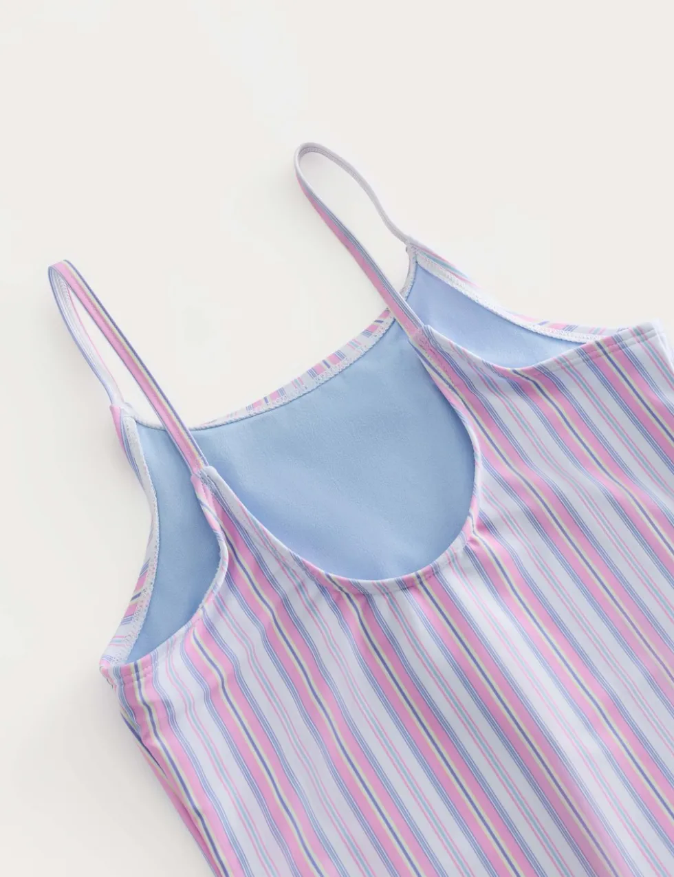 Striped Swimsuit (8-16 Yrs)