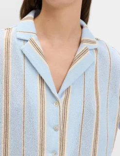 Striped Textured Resort Shirt
