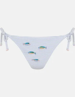 Striped Tie Side Bikini Bottoms