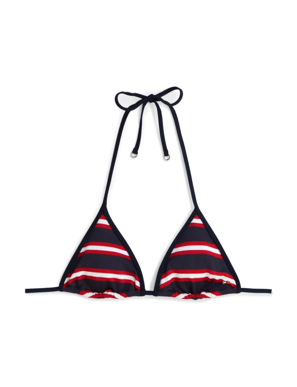 Striped Triangle Bikini Top