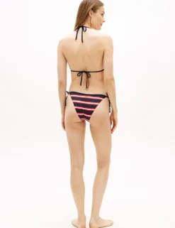 Striped Triangle Bikini Top