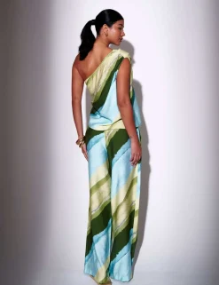 Striped Wide Leg Beach Trousers