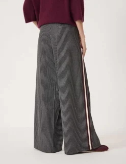 Striped Wide Leg Trousers