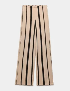 Striped Wide Leg Trousers