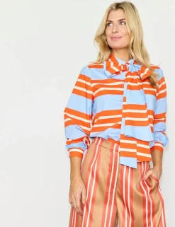 Striped Wide Leg Trousers