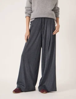 Striped Wide Leg Trousers