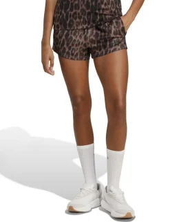 3-Stripes Woven Leopard Print Shorts