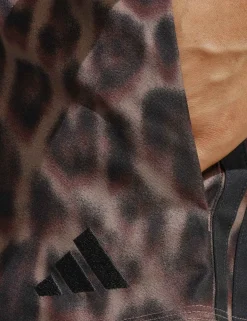 3-Stripes Woven Leopard Print Shorts