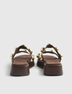 Studded Flatform Sandals