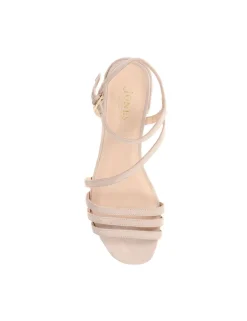 Suede Ankle Strap Block Heel Sandals