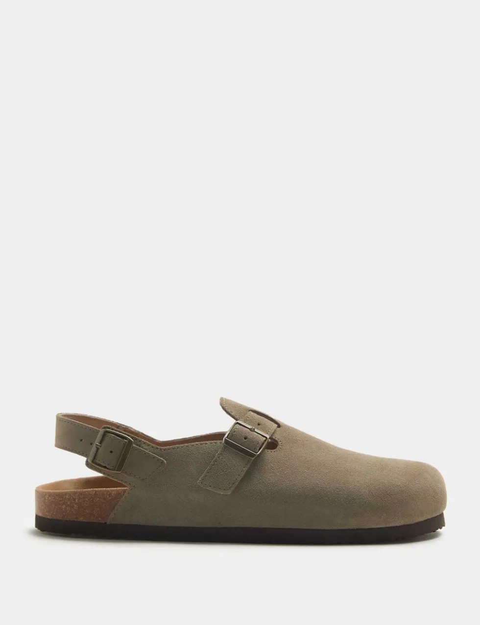Suede Backstrap Mules