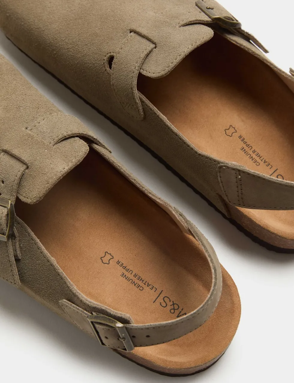 Suede Backstrap Mules