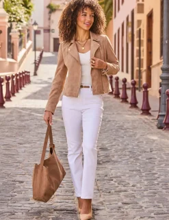 Suede Biker Jacket