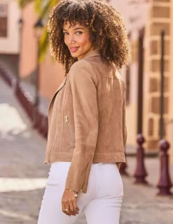 Suede Biker Jacket