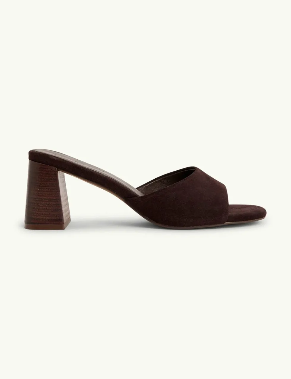 Suede Block Heel Mules
