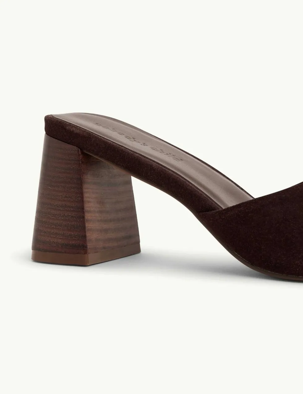 Suede Block Heel Mules
