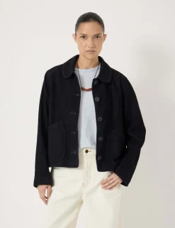 Suede Collared Jacket