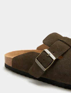Suede Corkbed Mule