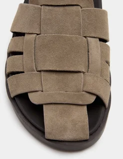 Suede Fisherman Sandals