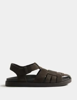 Suede Fisherman Sandals