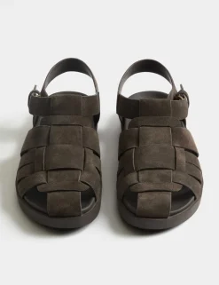 Suede Fisherman Sandals