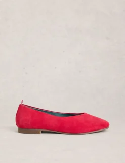 Suede Flat Ballet Pumps