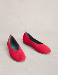 Suede Flat Ballet Pumps