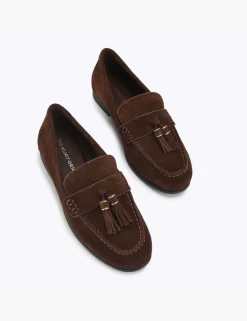 Suede Flat Loafers