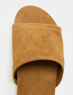 Suede Flat Mules